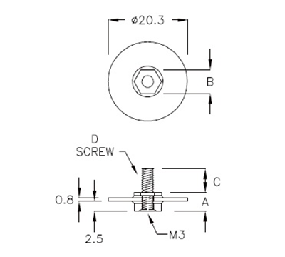 SPACER SUPPORT TAH-05-1